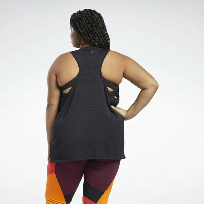 TShirts and Graphic Tees Womens Reebok Perforated Tank Top Black