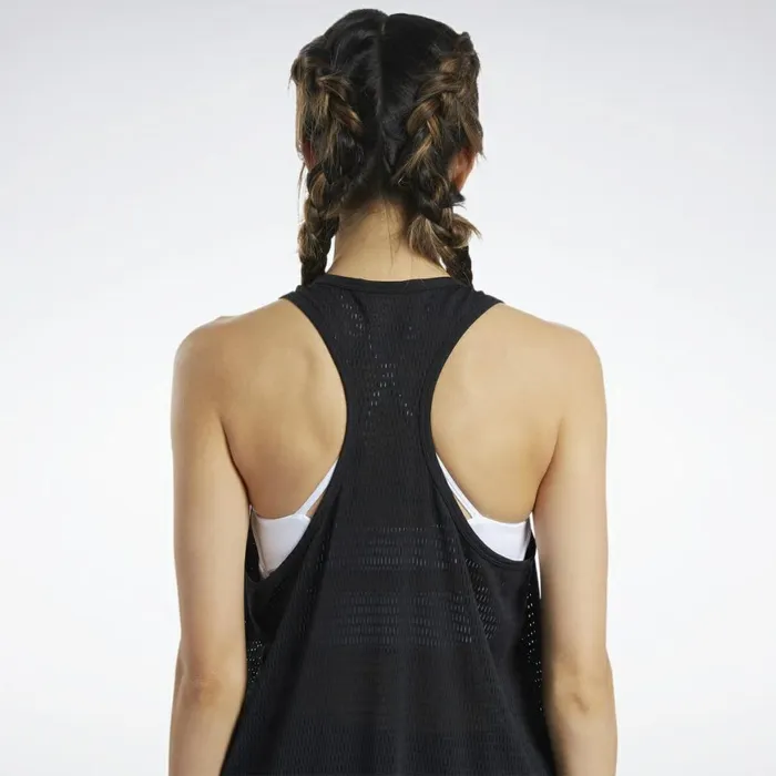 TShirts and Graphic Tees Womens Reebok Perforated Tank Top Black