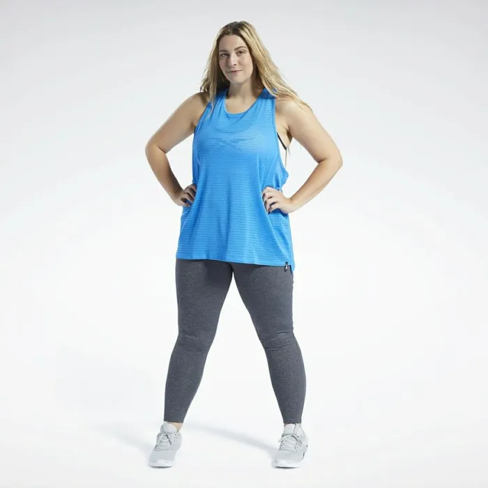 TShirts and Graphic Tees Womens Reebok Perforated Tank Top Horizon Blue