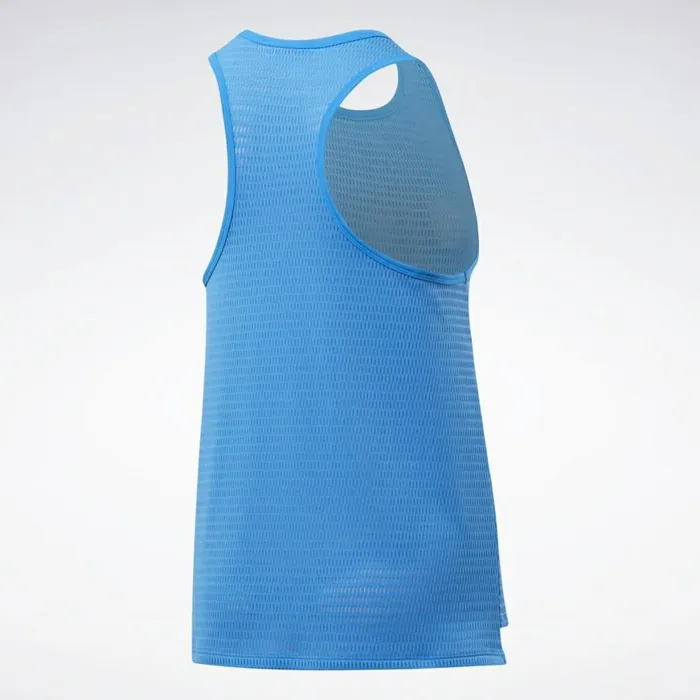 TShirts and Graphic Tees Womens Reebok Perforated Tank Top Horizon Blue