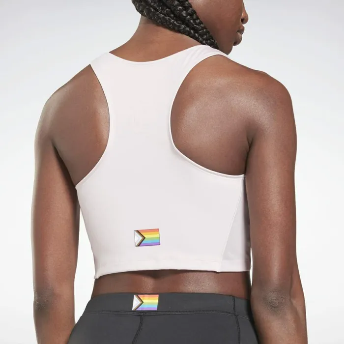 TShirts and Graphic Tees Womens Reebok Pride Crop Top Frost Berry
