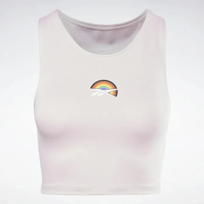 TShirts and Graphic Tees Womens Reebok Pride Crop Top Frost Berry