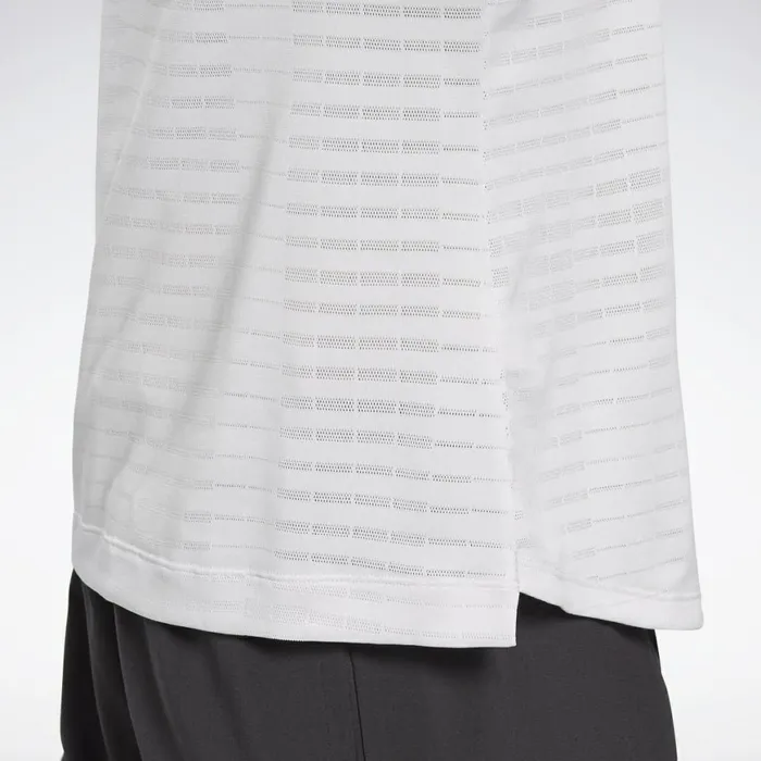 TShirts and Graphic Tees Womens Reebok Run Jacquard Tee Porcelain