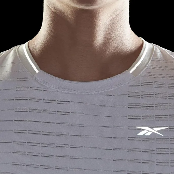 TShirts and Graphic Tees Womens Reebok Run Jacquard Tee Porcelain