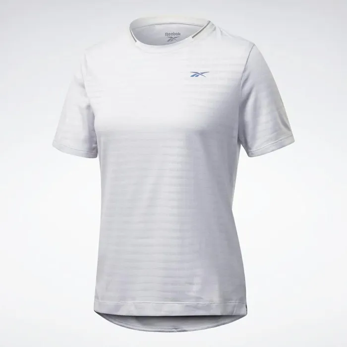 TShirts and Graphic Tees Womens Reebok Run Jacquard Tee Porcelain