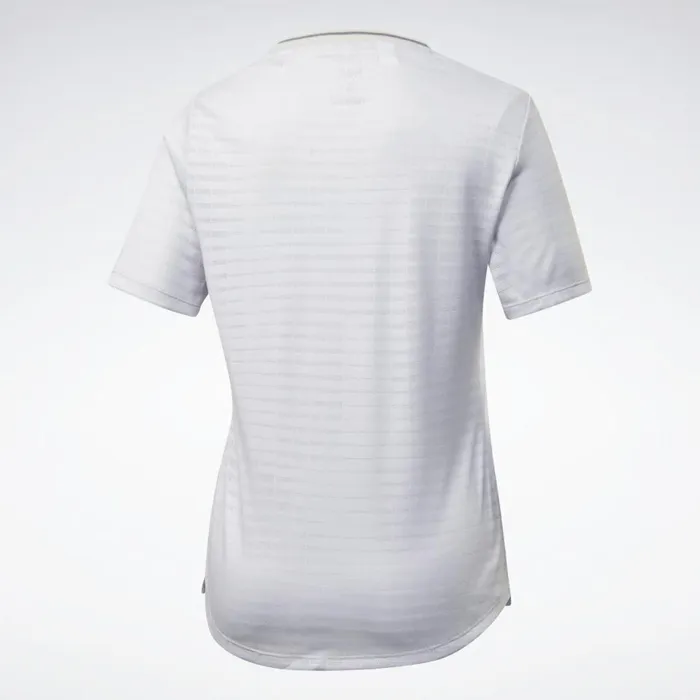 TShirts and Graphic Tees Womens Reebok Run Jacquard Tee Porcelain
