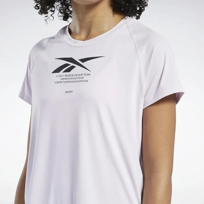 TShirts and Graphic Tees Womens Reebok Running Activchill TShirt Frost Berry