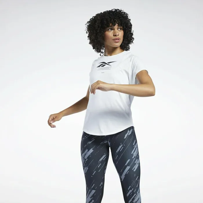 TShirts and Graphic Tees Womens Reebok Running Activchill TShirt Pure Grey 1