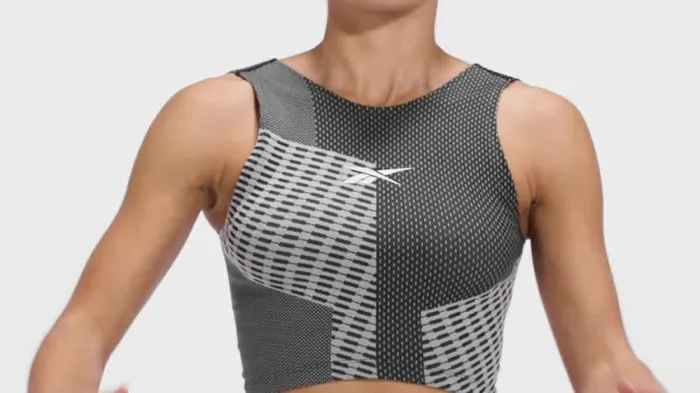 TShirts and Graphic Tees Womens Reebok Seamless Crop Top Black