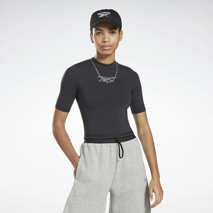 TShirts and Graphic Tees Womens Reebok Studio Bodysuit Black