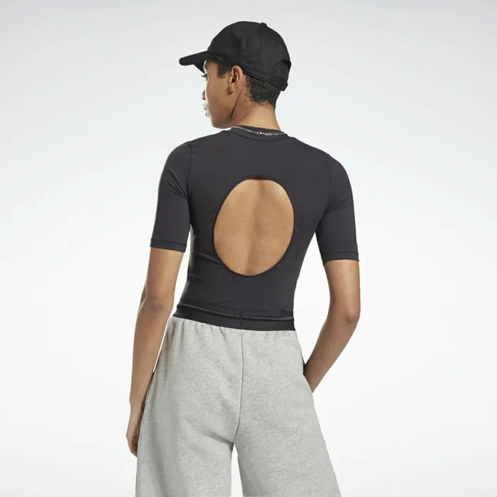 TShirts and Graphic Tees Womens Reebok Studio Bodysuit Black