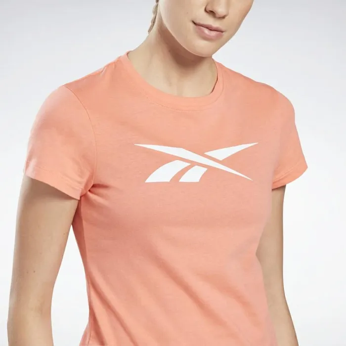 TShirts and Graphic Tees Womens Reebok Training Essentials Vector Graphic Tee Twisted Coral