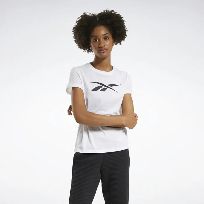 TShirts and Graphic Tees Womens Reebok Training Essentials Vector Graphic Tee White