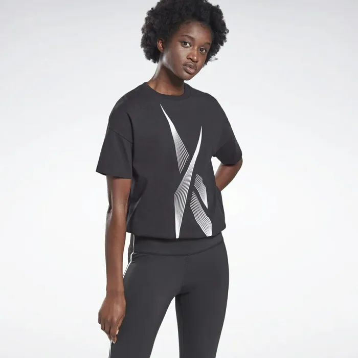 TShirts and Graphic Tees Womens Reebok Vector Graphic Tee Black