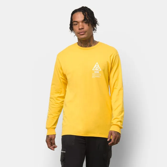 TShirts and Tanks Men Vans 66 Supply Long Sleeve TShirt Lemon Chrome TShirts and Tanks Men Vans 66 Supply Long Sleeve TShirt Lemon Chrome