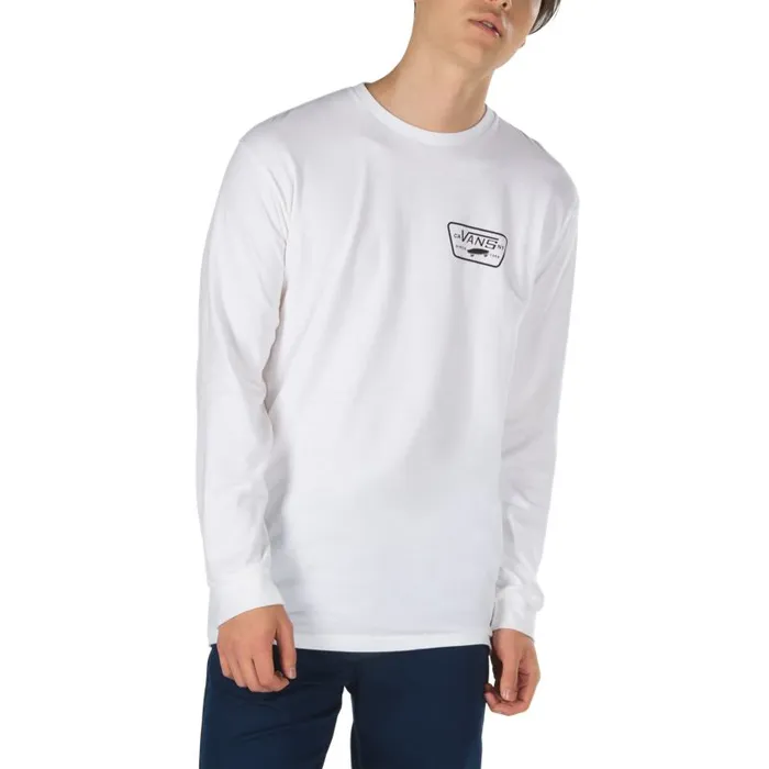 TShirts and Tanks Men Vans Full Patch Back Long Sleeve TShirt Whiteblack TShirts and Tanks Men Vans Full Patch Back Long Sleeve TShirt Whiteblack