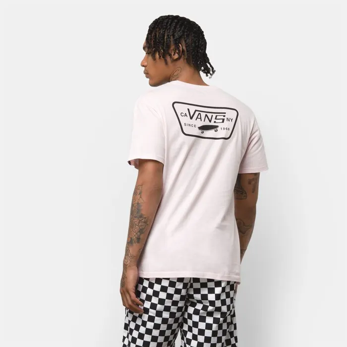 TShirts and Tanks Men Vans Full Patch Back TShirt Vans Cool Pinkblack