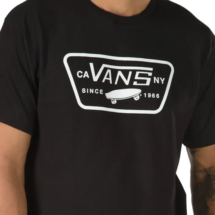 TShirts and Tanks Men Vans Full Patch TShirt Blackwhite TShirts and Tanks Men Vans Full Patch TShirt Blackwhite