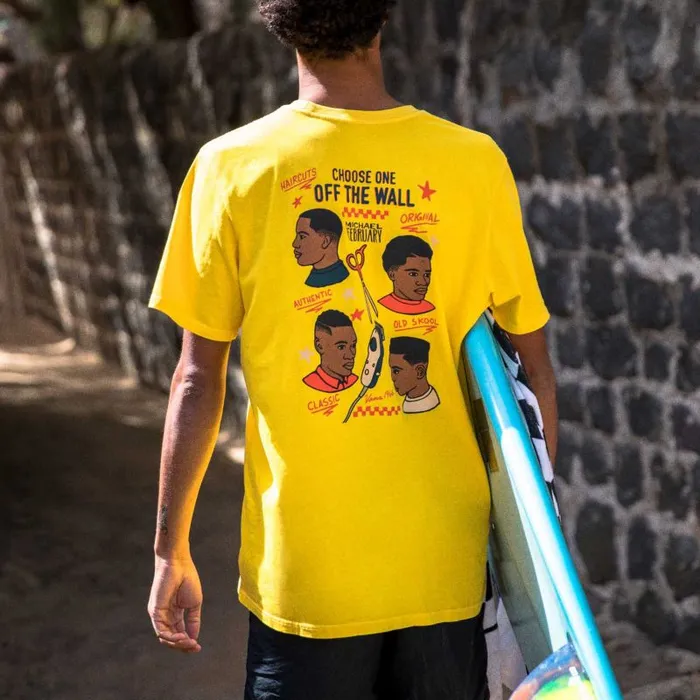 TShirts and Tanks Men Vans Mikey February TShirt Lemon Chrome