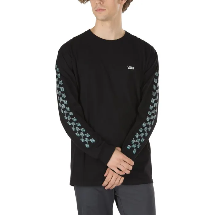TShirts and Tanks Men Vans Mod Check Long Sleeve TShirt Black