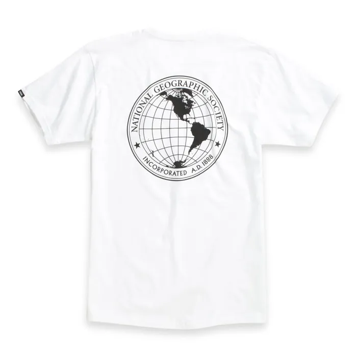 TShirts and Tanks Men Vans National Geographic TShirt White