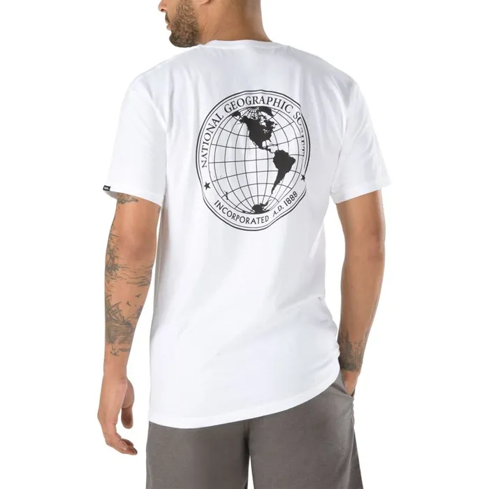 TShirts and Tanks Men Vans National Geographic TShirt White