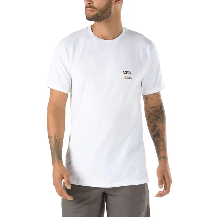 TShirts and Tanks Men Vans National Geographic TShirt White