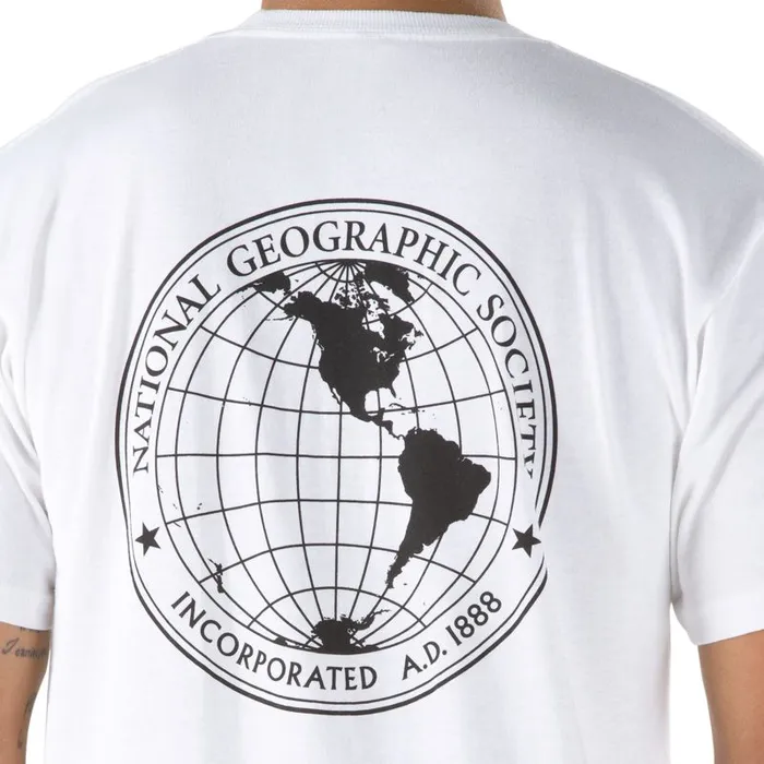 TShirts and Tanks Men Vans National Geographic TShirt White