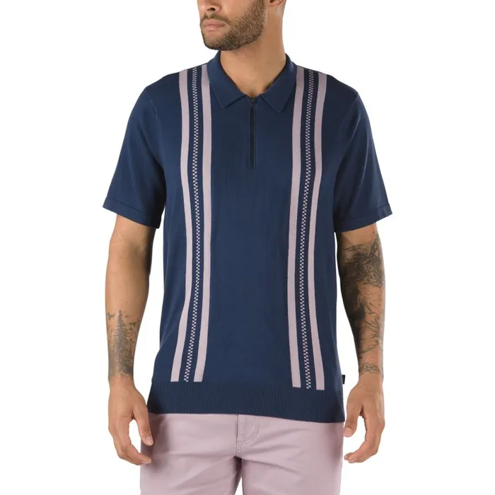 TShirts and Tanks Men Vans Ridgeway Sweater Polo Shirt Dress Blues TShirts and Tanks Men Vans Ridgeway Sweater Polo Shirt Dress Blues