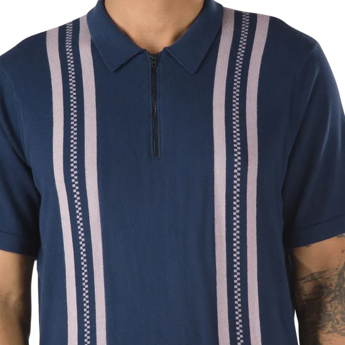 TShirts and Tanks Men Vans Ridgeway Sweater Polo Shirt Dress Blues TShirts and Tanks Men Vans Ridgeway Sweater Polo Shirt Dress Blues