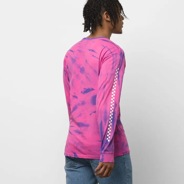 TShirts and Tanks Men Vans Tie Dye Checker Long Sleeve TShirt Fuchsia Purple Tie Dye TShirts and Tanks Men Vans Tie Dye Checker Long Sleeve TShirt Fuchsia Purple Tie Dye