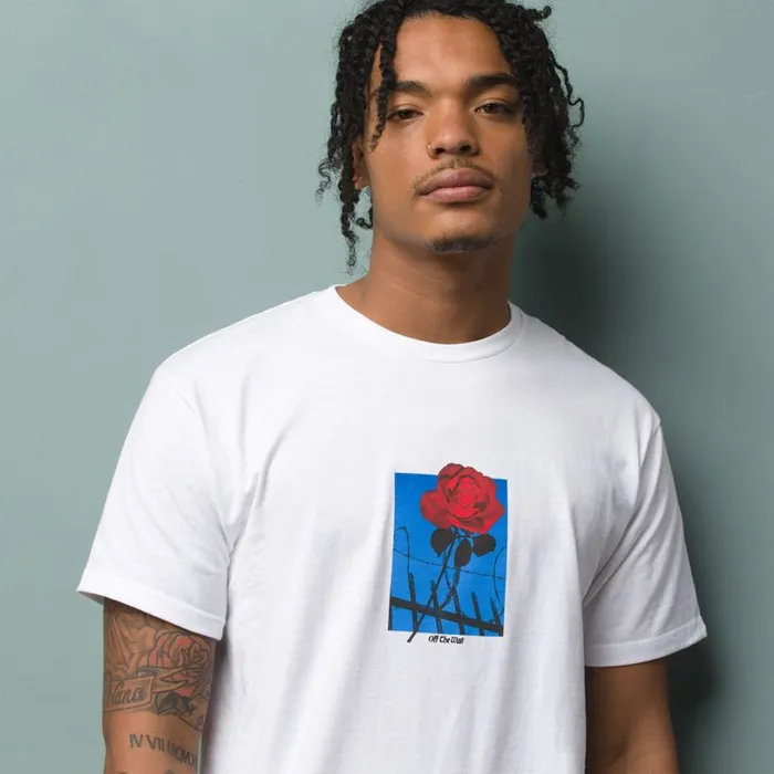 TShirts and Tanks Men Vans Trespassing TShirt White