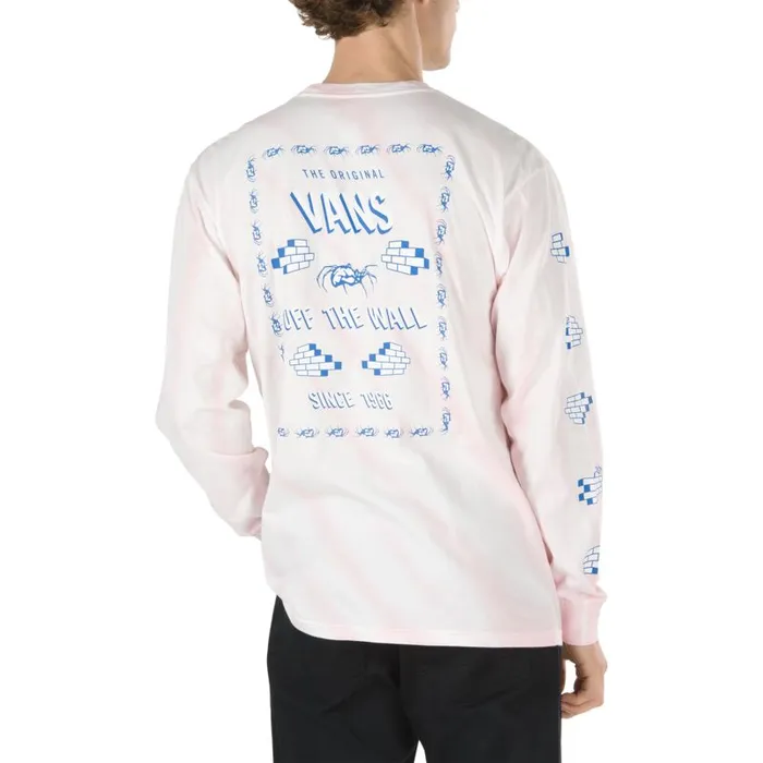 TShirts and Tanks Men Vans Widow Maker Tie Dye Long Sleeve TShirt Vans Cool Pink