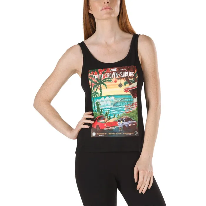 TShirts and Tanks Women Vans 2020 VTCS Poster Easy Tank Black