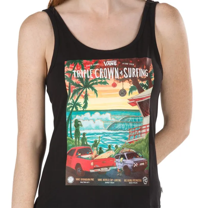 TShirts and Tanks Women Vans 2020 VTCS Poster Easy Tank Black TShirts and Tanks Women Vans 2020 VTCS Poster Easy Tank Black