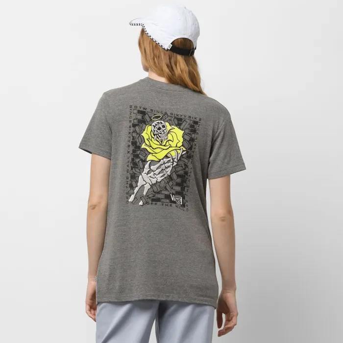 TShirts and Tanks Women Vans Clawdia Boyfriend Tee Grey Heather TShirts and Tanks Women Vans Clawdia Boyfriend Tee Grey Heather