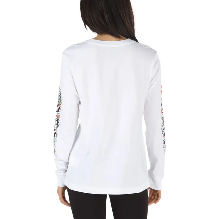TShirts and Tanks Women Vans Jefferspin Long Sleeve Boyfriend Tee White TShirts and Tanks Women Vans Jefferspin Long Sleeve Boyfriend Tee White