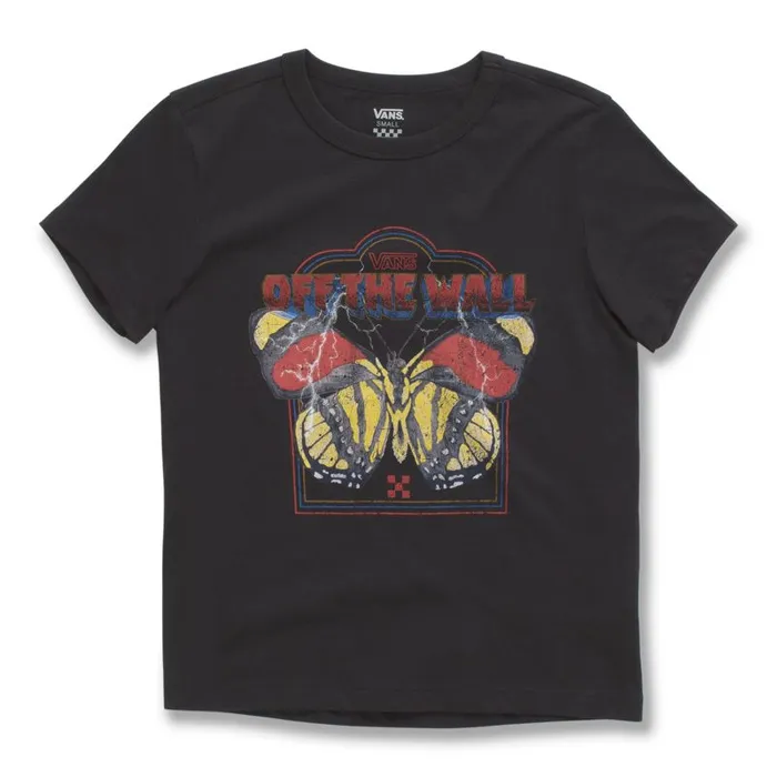 TShirts and Tanks Women Vans Roadie Fly Baby Tee Black TShirts and Tanks Women Vans Roadie Fly Baby Tee Black