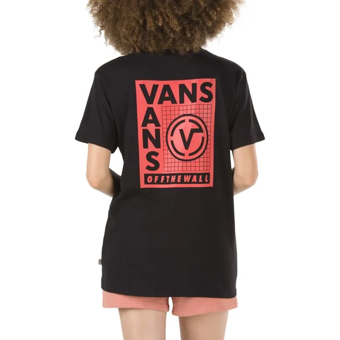 TShirts and Tanks Women Vans Sectional Boyfriend Tee Black