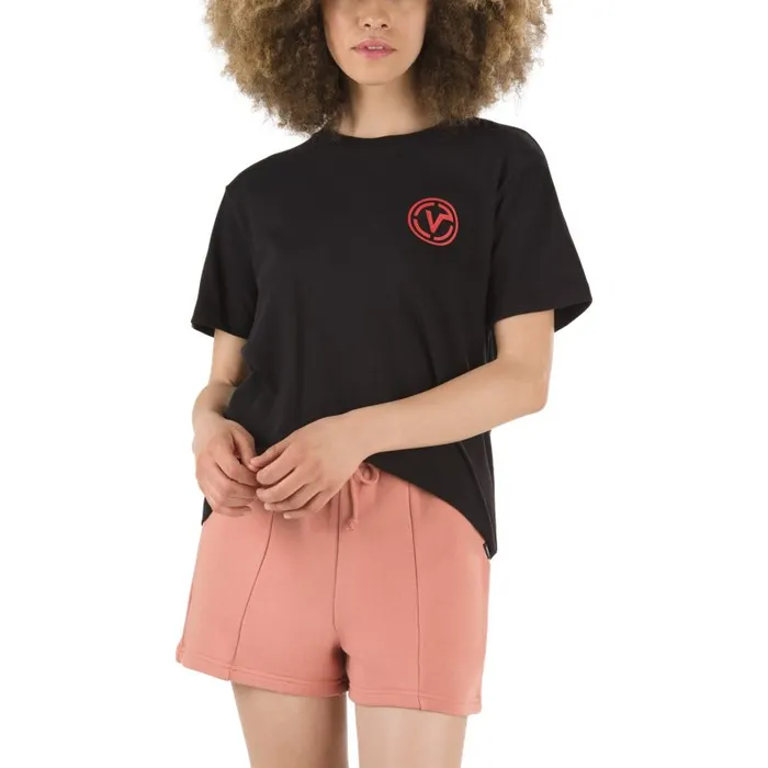 TShirts and Tanks Women Vans Sectional Boyfriend Tee Black TShirts and Tanks Women Vans Sectional Boyfriend Tee Black