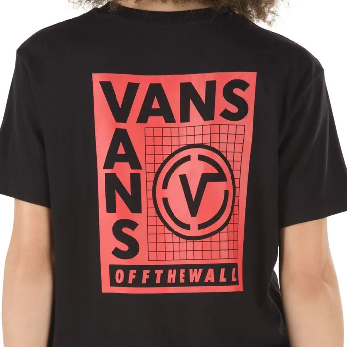 TShirts and Tanks Women Vans Sectional Boyfriend Tee Black TShirts and Tanks Women Vans Sectional Boyfriend Tee Black