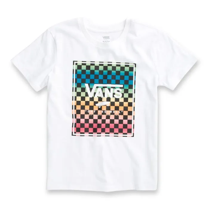 TShirts and Tanks Women Vans Vintage Check Box Tee White TShirts and Tanks Women Vans Vintage Check Box Tee White