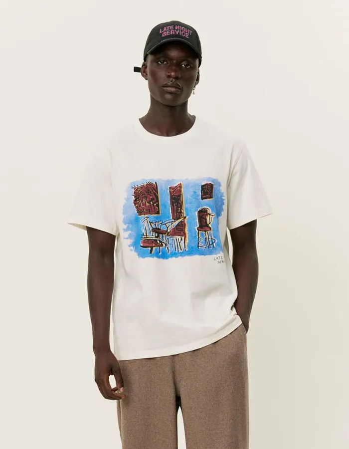Tshirts Men Les Deux Berkeley TShirt 8211 Ivory