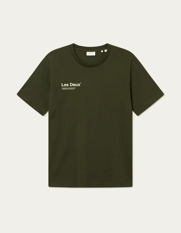 Tshirts Men Les Deux Brody TShirt 20 8211 RosinIvory