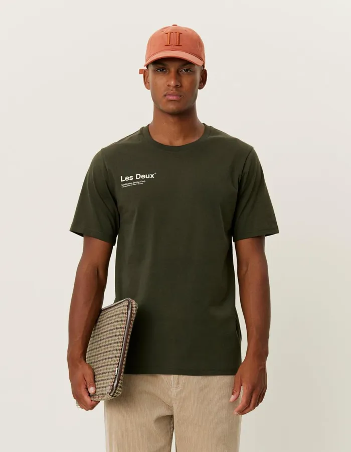 Tshirts Men Les Deux Brody TShirt 20 8211 RosinIvory