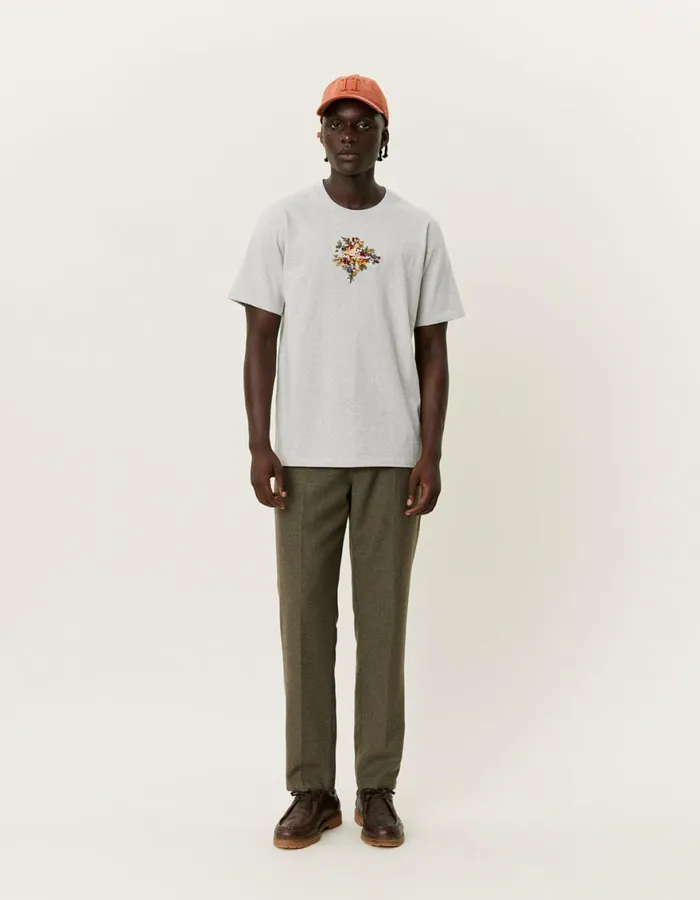 Tshirts Men Les Deux Fiore TShirt 8211 Snow Melange