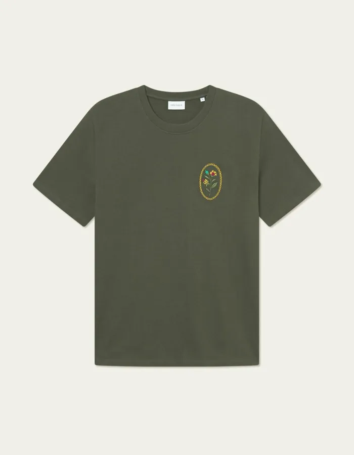 Tshirts Men Les Deux Geoffroy TShirt 8211 Forest Green