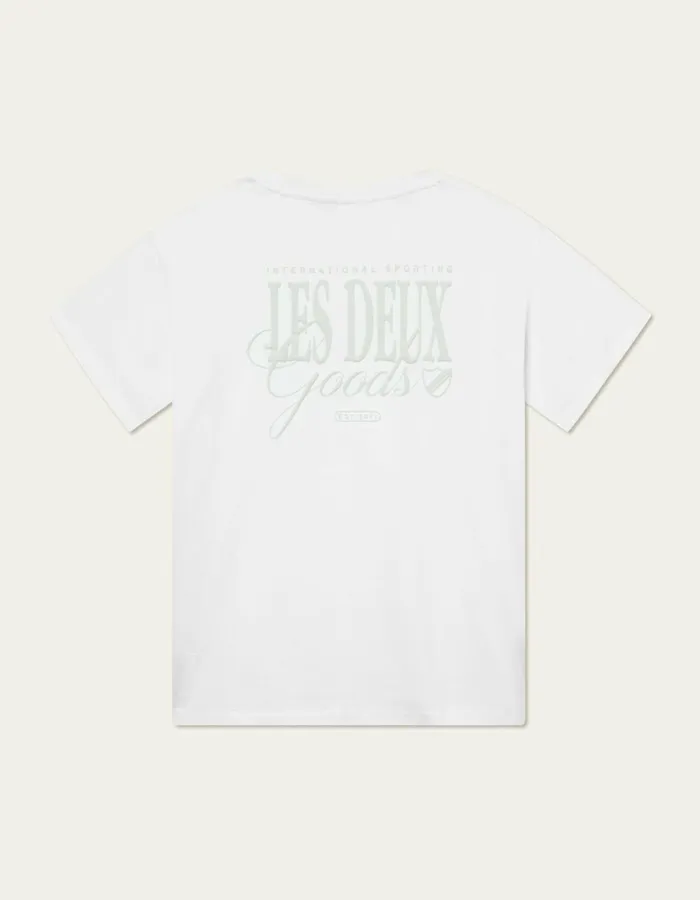 Tshirts Men Les Deux Goods TShirt 8211 WhiteSmoke Green
