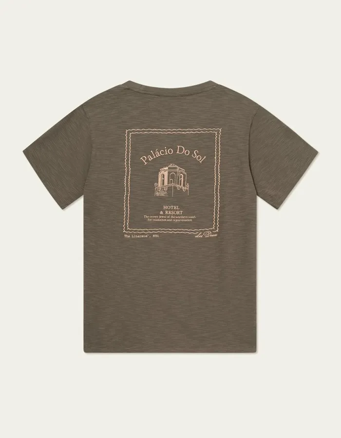 Tshirts Men Les Deux Hotel TShirt 8211 Bungee CordSeashell
