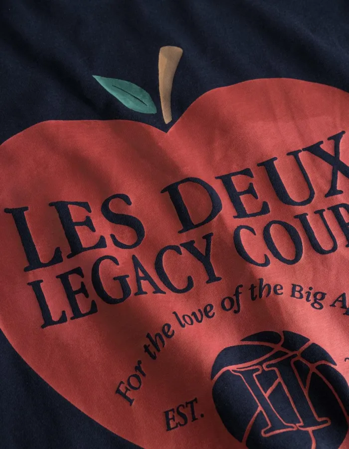 Tshirts Men Les Deux Legacy Court TShirt 8211 Dark Navy
